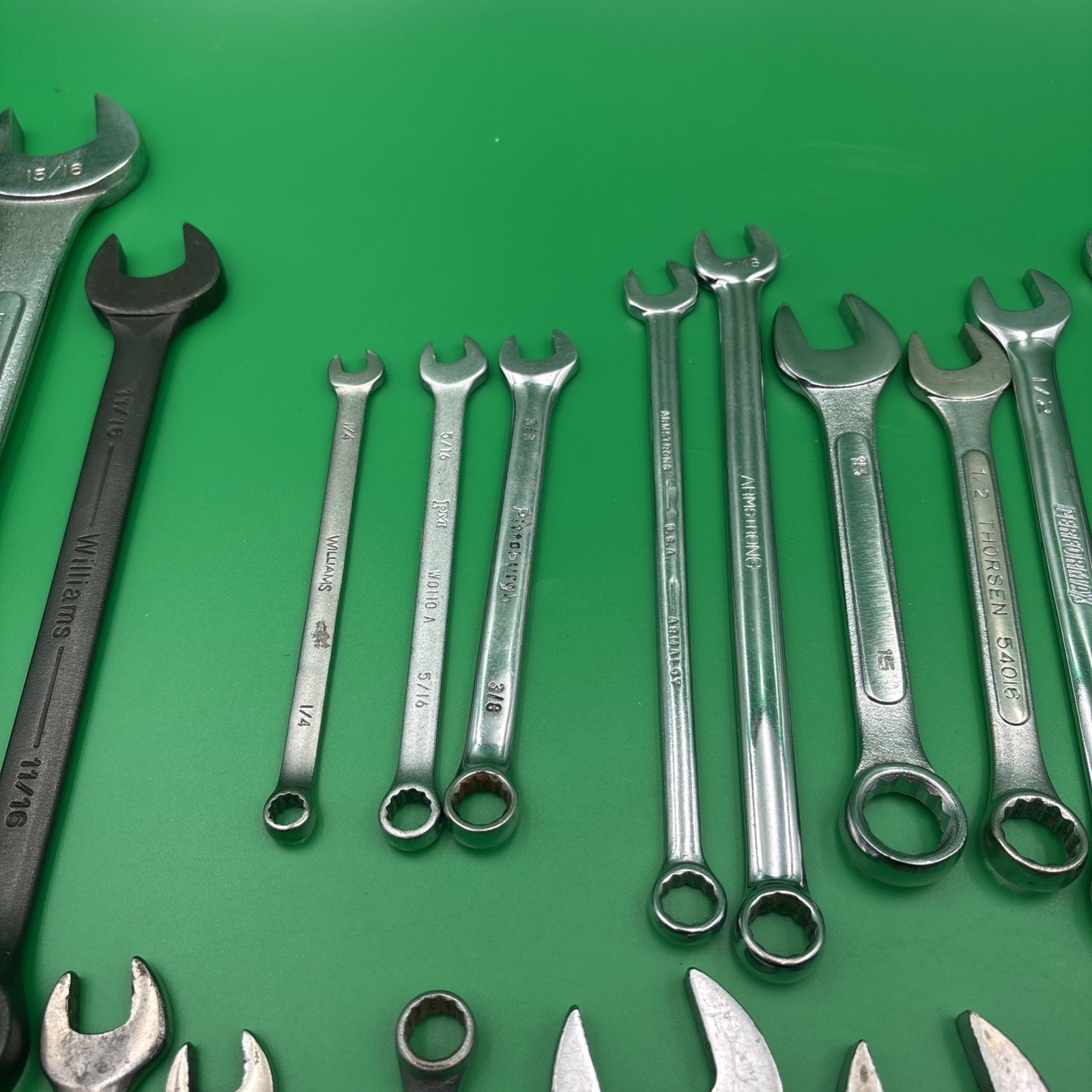 Combination Box Wrench Lot Mixed Brands Incomplete Random Mostly Unbranded 25 PC