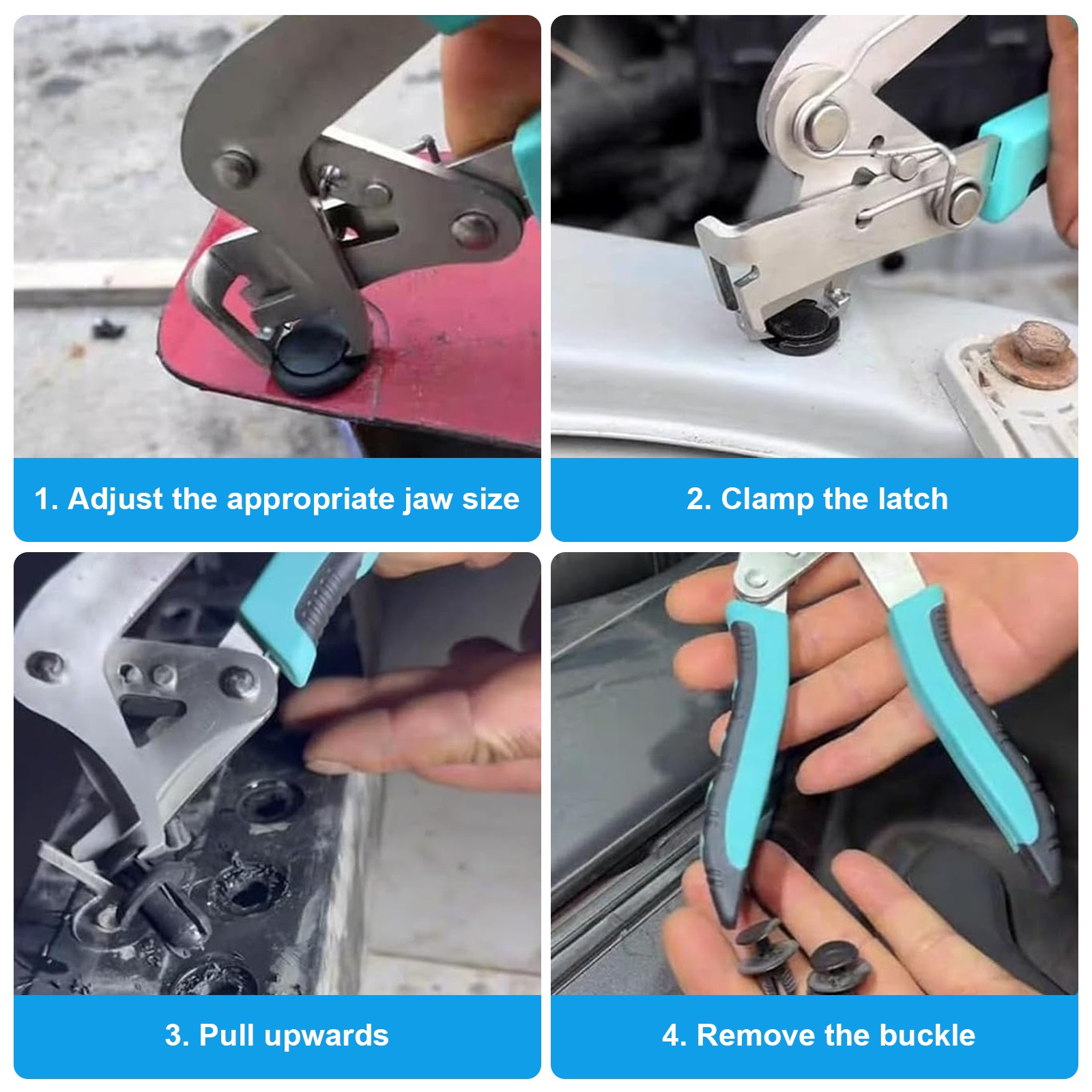 Car Clip Removal Pliers Trim Door Panel Fastener Remover Lever Disassembly Tool