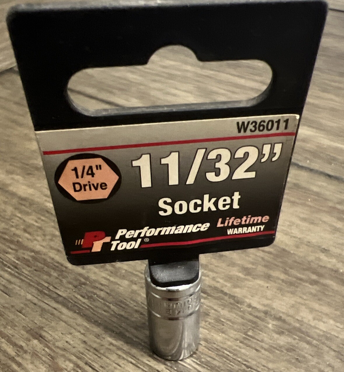Performance Tool W36011 1/4 Inch Drive 11/32 Inch 6pt Socket