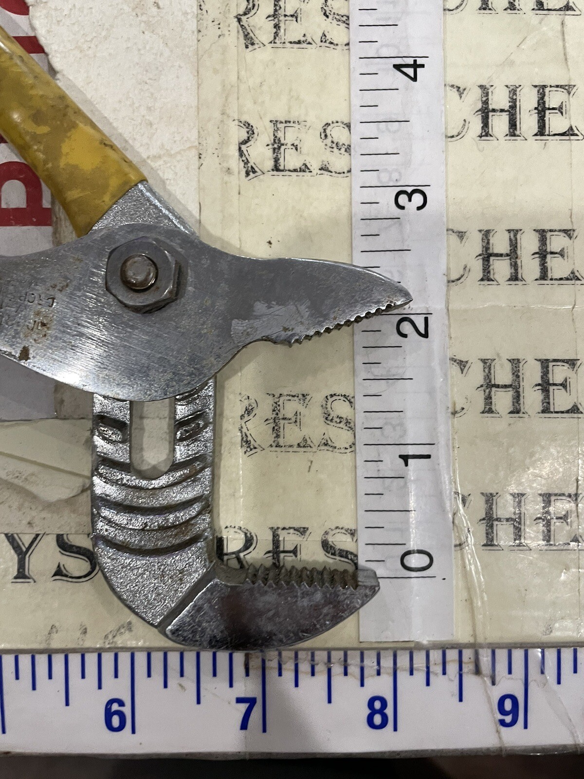 Vintage Great Neck Pliers Slip Groove Joint Straight Jaw W100 ,Forged Japan