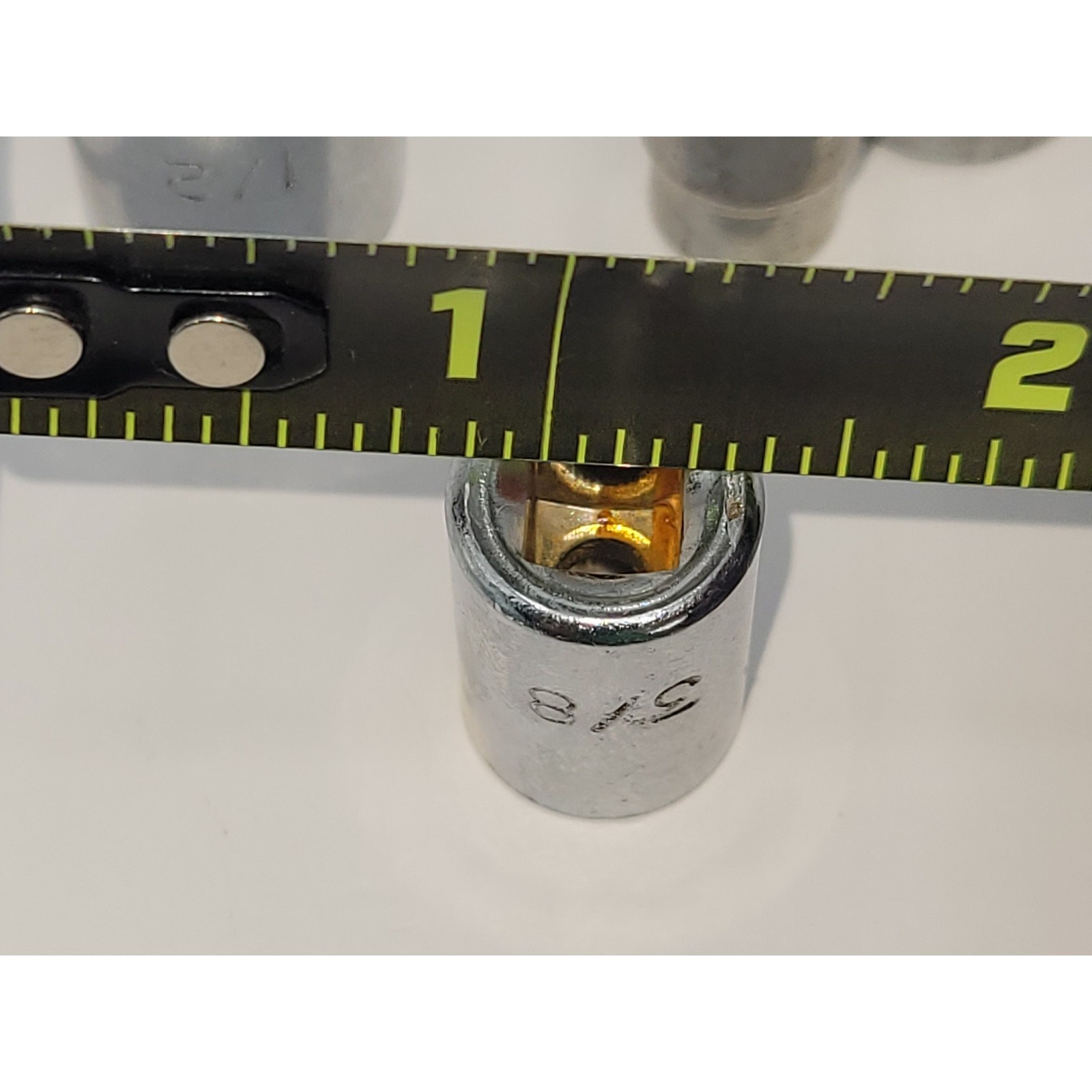 5 X 1/4″ drive sockets 6 Point SAE 1/2 3/8 1/4 7/16 11/32