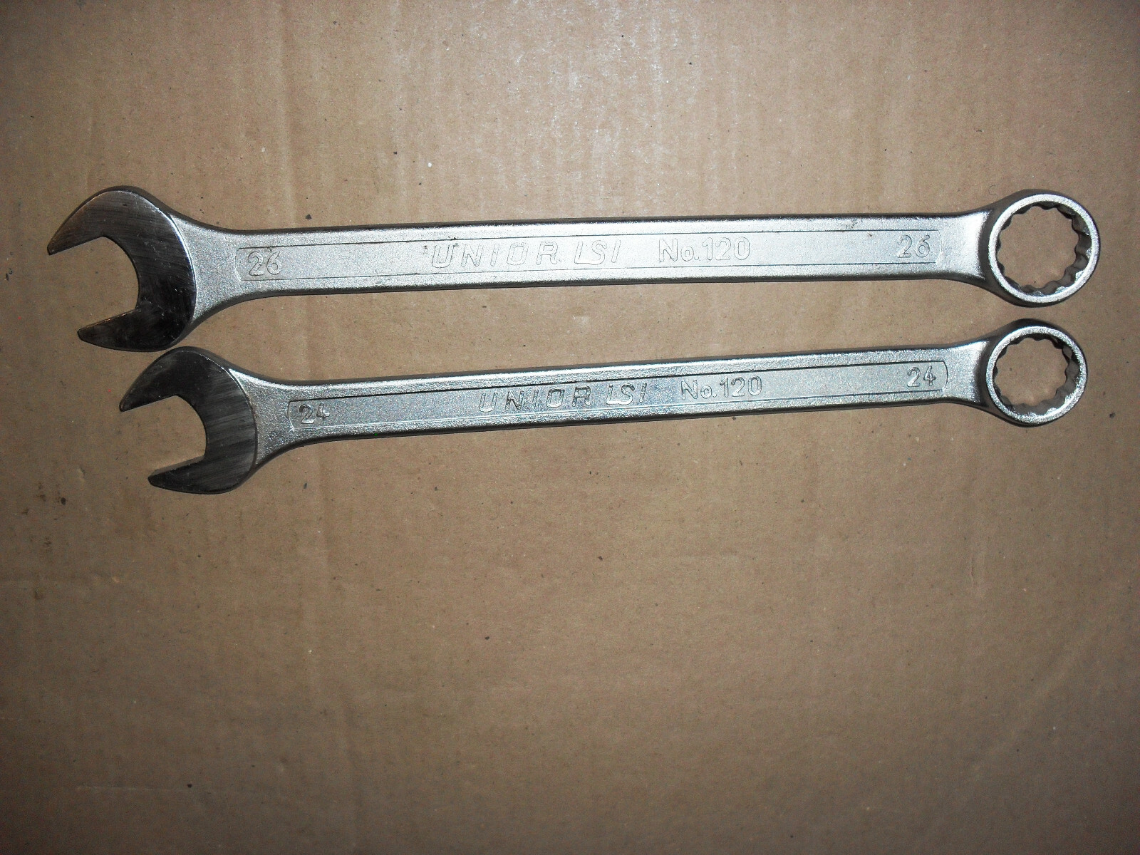 UNIOR LSI No.120 COMBINATION SPANNER SIZE; 26 & 24