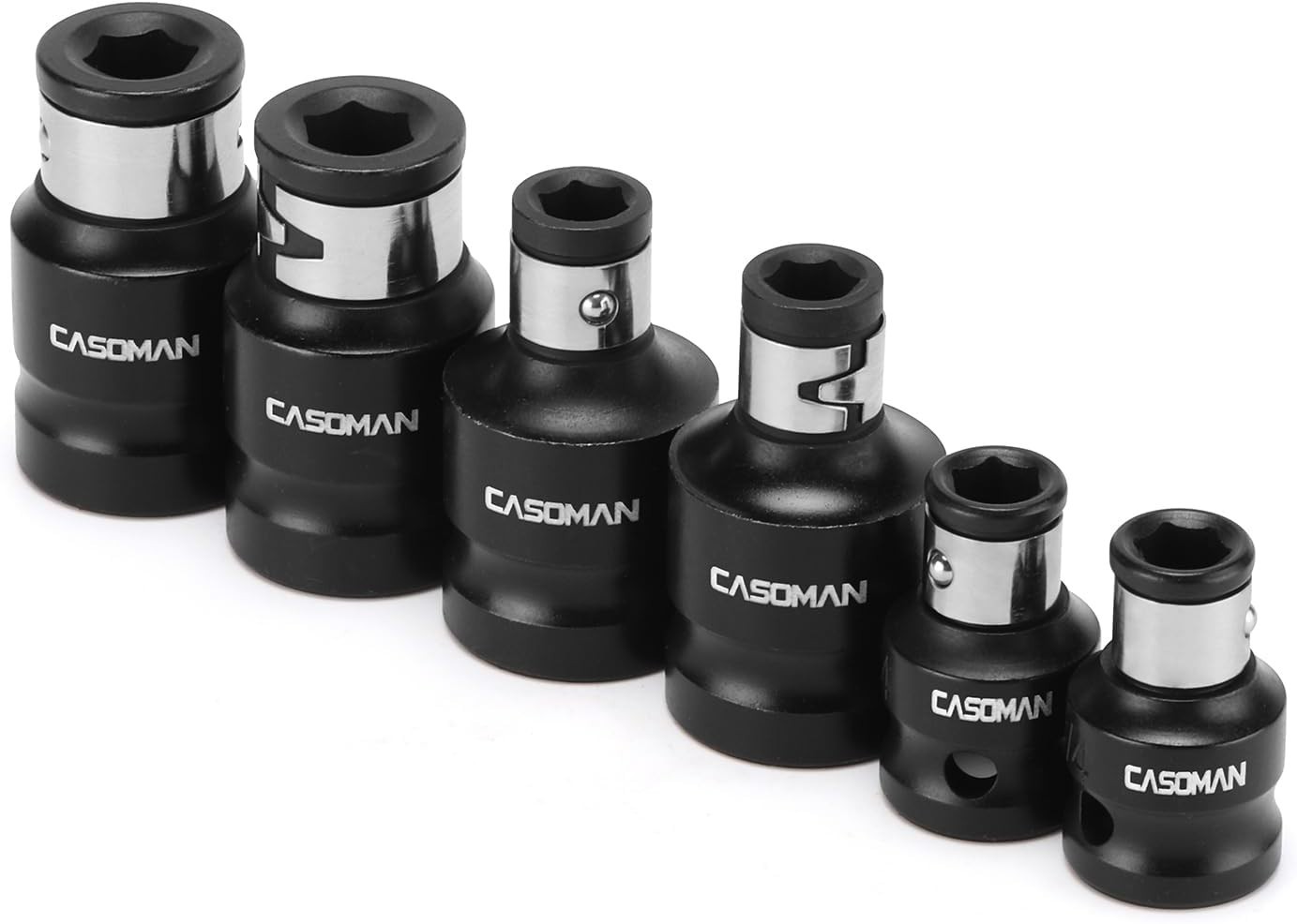 Bit Socket Adapter Set -1/4″ *3/8″ Dr. 1/4″*1/2″ Dr., 5/16″ *1/2″ Dr.,1/4-Inc…