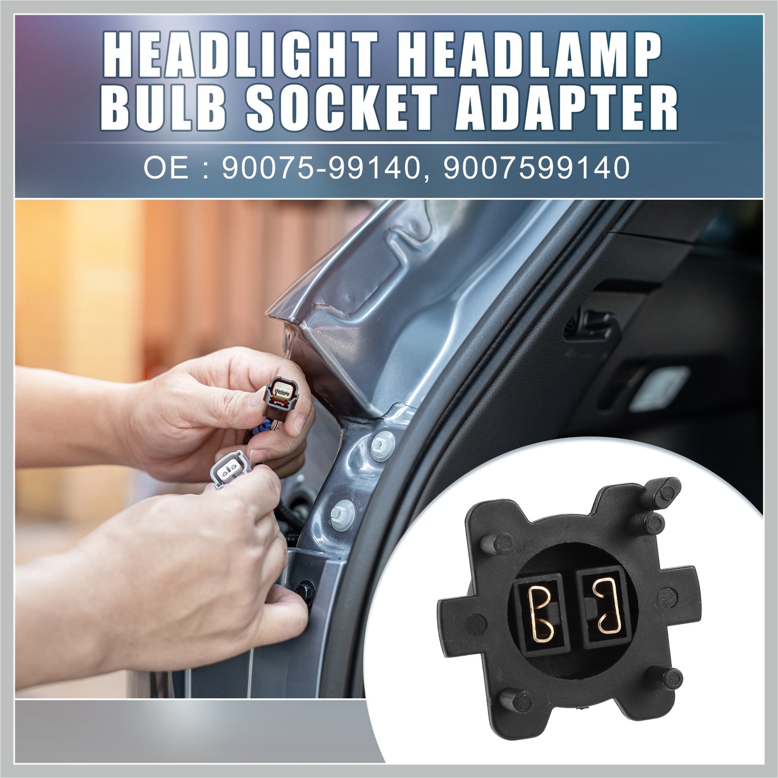 Headlight Bulb Socket Holder 90075-99140 for Lexus ES300 ES330 02-04 Auto Part