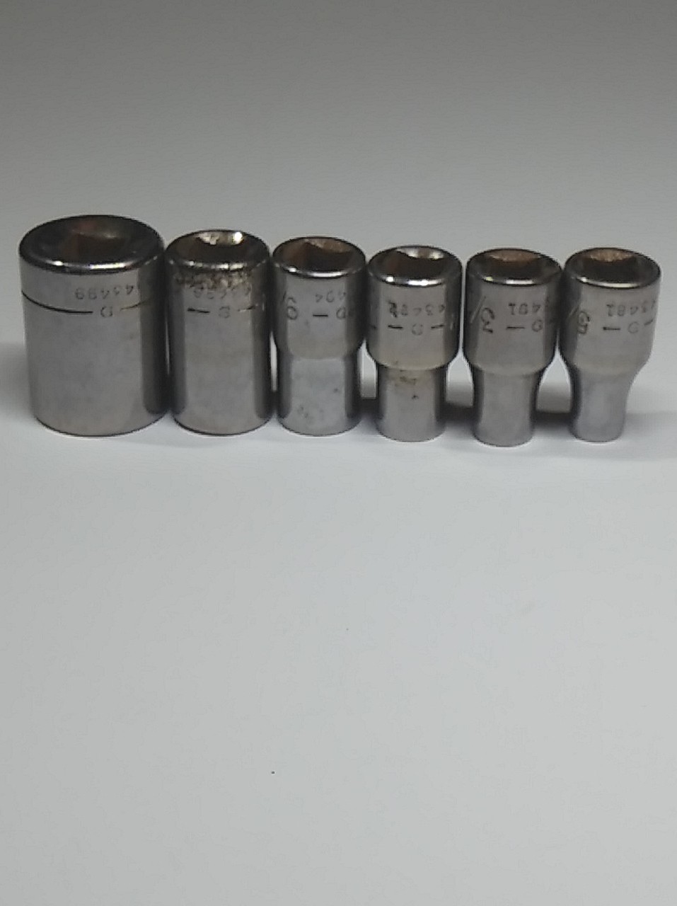 Craftsman 6pc 1/4″ Drive-G Series-Shallow SAE 6pt Socket Set Made In USA