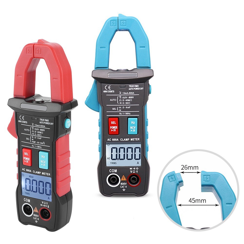 ZT QB3 ZT QB4 clamp multimeter 4000 count display AC DC voltage measurement