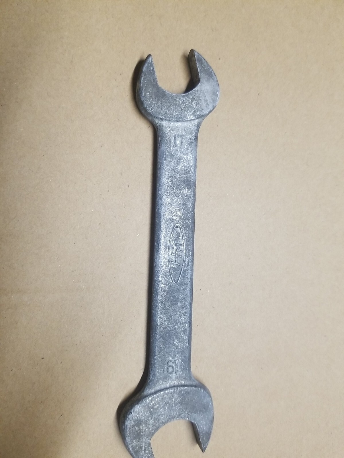 Vintage Honda Motors (HM) combination Open End Wrench 17/19mm RK A