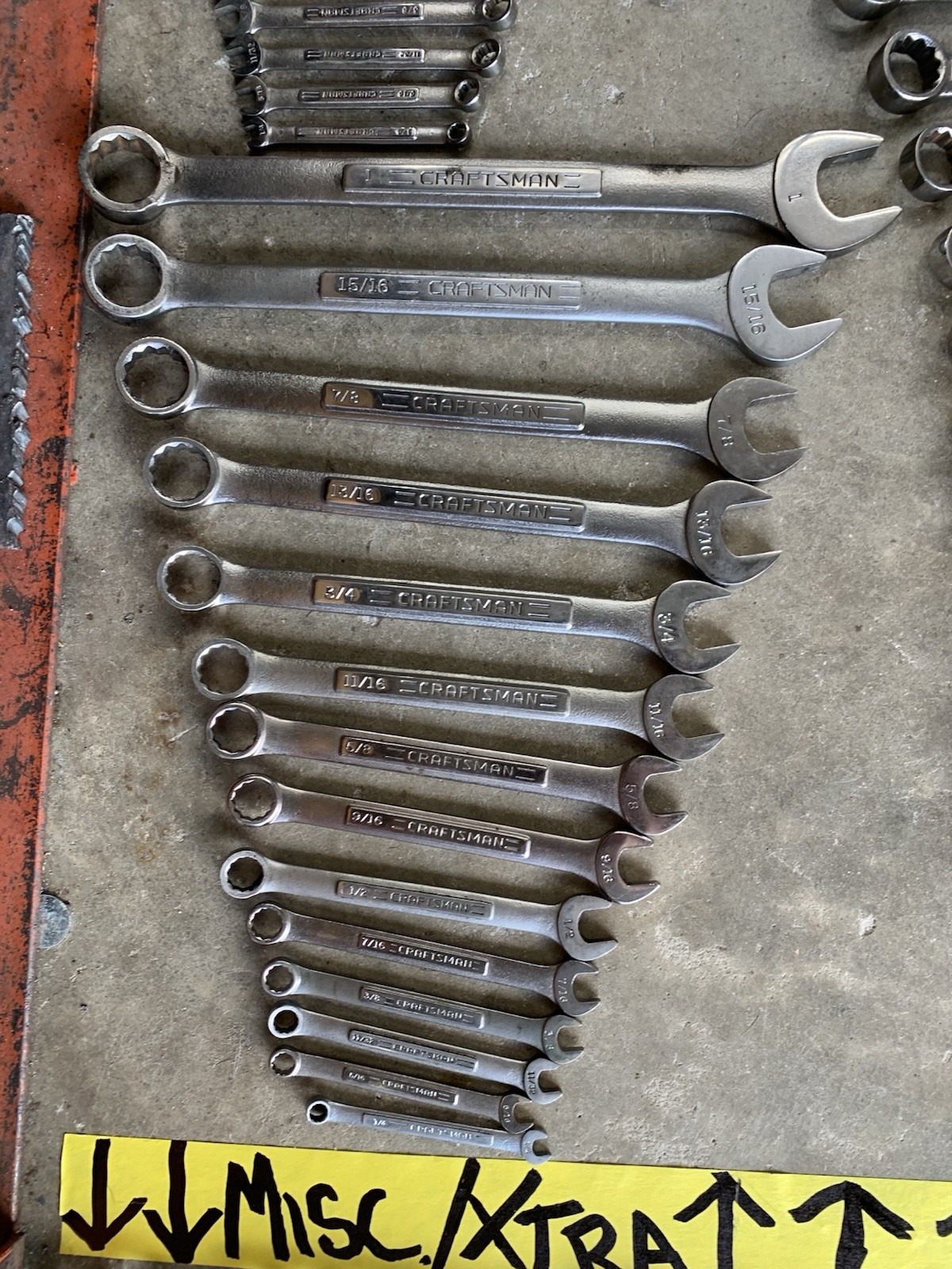 100% USA Craftsman Massive Tool Lot 13 COMPLETE WRENCH SETS SAE & Metric 196Pc