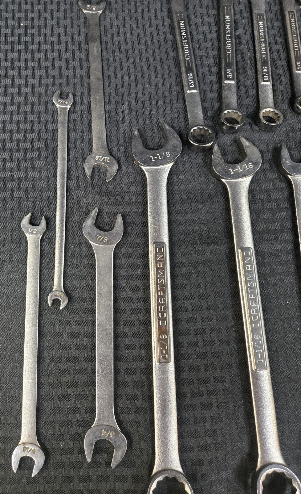 Craftsman SAE Combination Wrench Set, USA 13 pc 3/8 to 1-1/8″, and Thin Wrenches