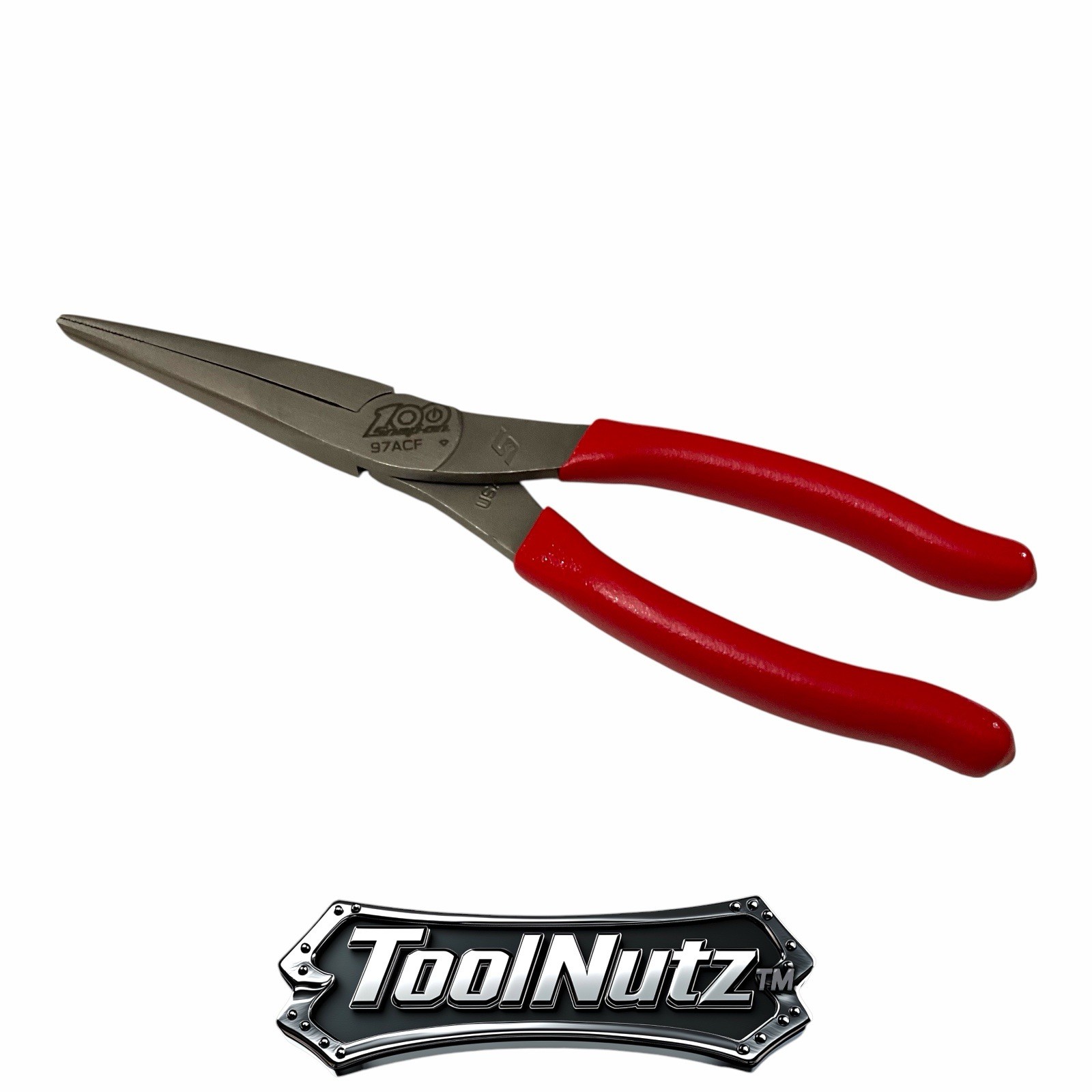 Snap-on Tools NEW 97ACF 9″in. RED Soft Grip 100th Anniversary Needle Nose Pliers