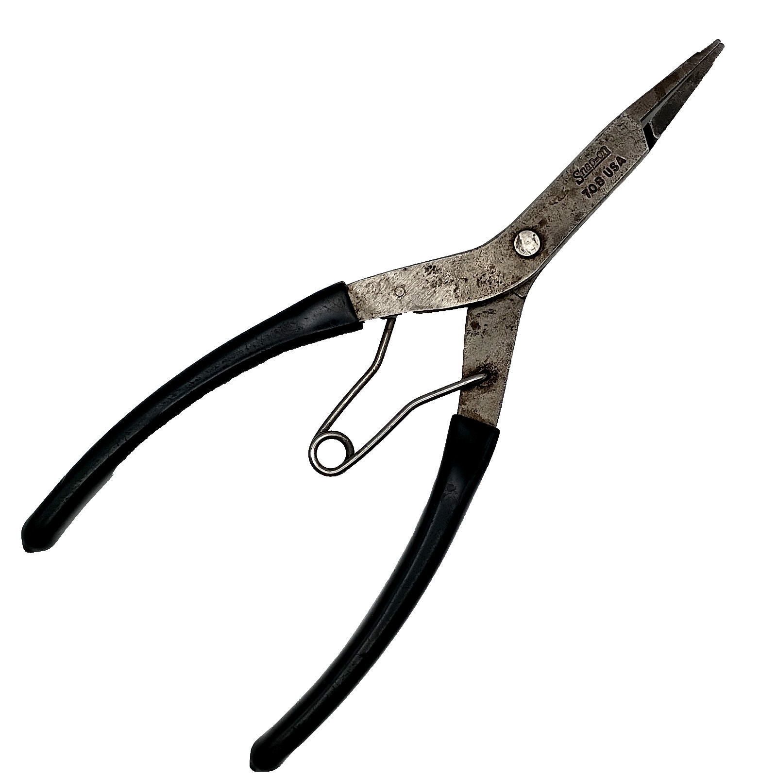Vintage Snap On 70B-9″ External Straight Tip Spring Loaded Snap Ring Pliers USA