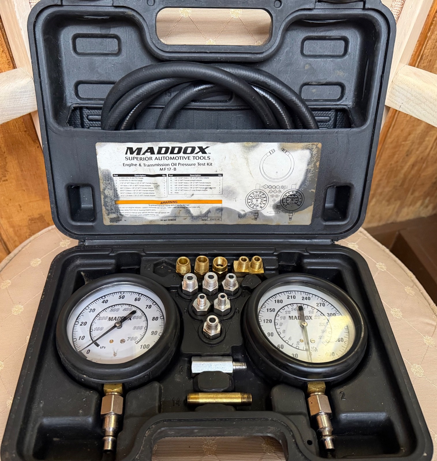 MADDOX Engine & Transmission Oil Pressure Test Kit MF17-B