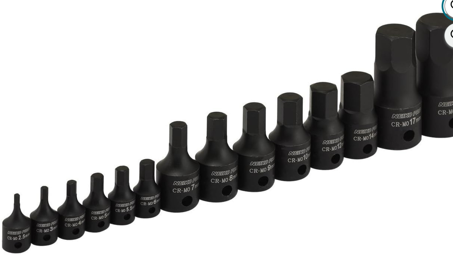 01141B Allen-Bit Socket Set, Metric Socket Set