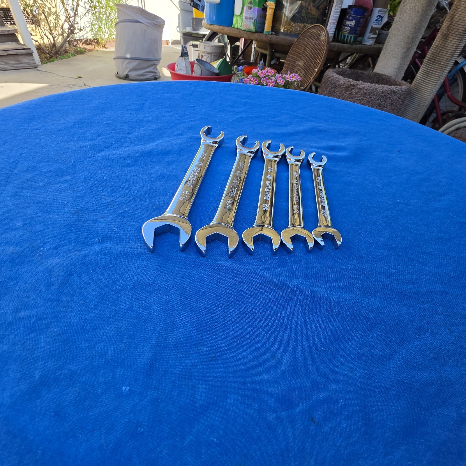 Matco 5pc 3/8” – 5/8” SAE Line Flare Nut Combo Wrench Set