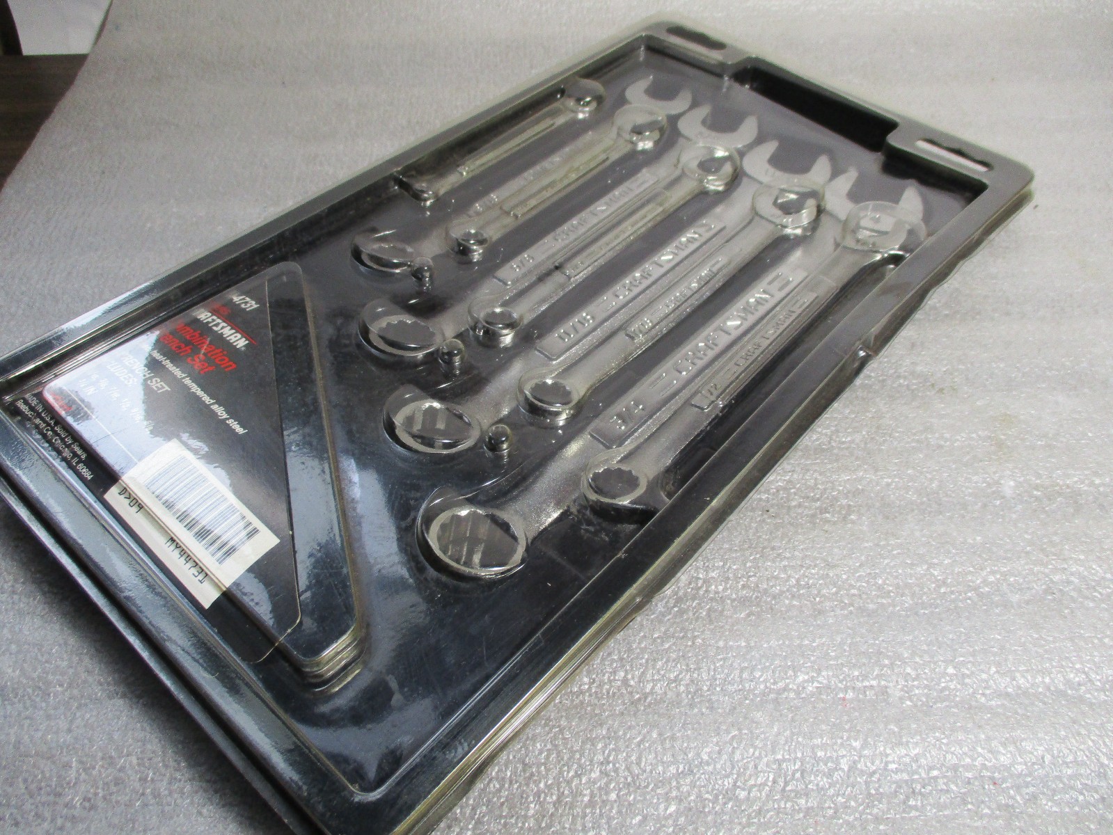 Sears Craftsman -VV- 9-pc SAE Combination Wrench Set 1/4″ – 3/4″ 9-44731 NOS