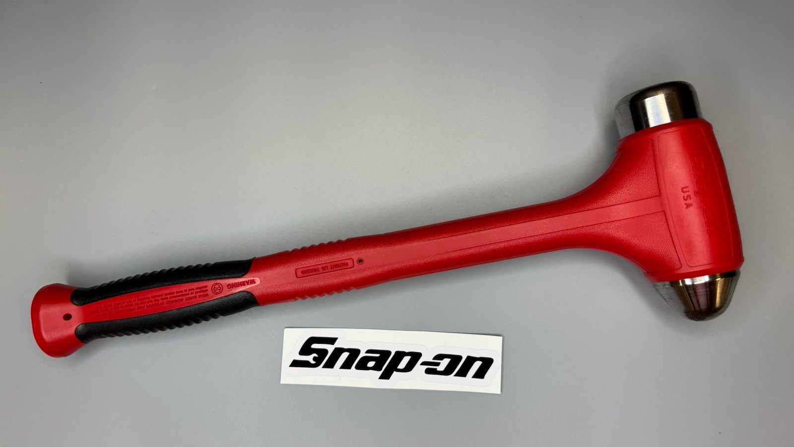 Snap-on Tools USA RED 56oz/1550g Soft Grip Dead Blow Hammer HBBD56