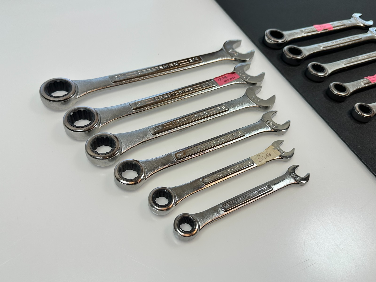 🇺🇸 Craftsman USA 12pc RATCHETING SAE 3/8-3/4 & Metric 8-15mm Wrench Set (NOS)