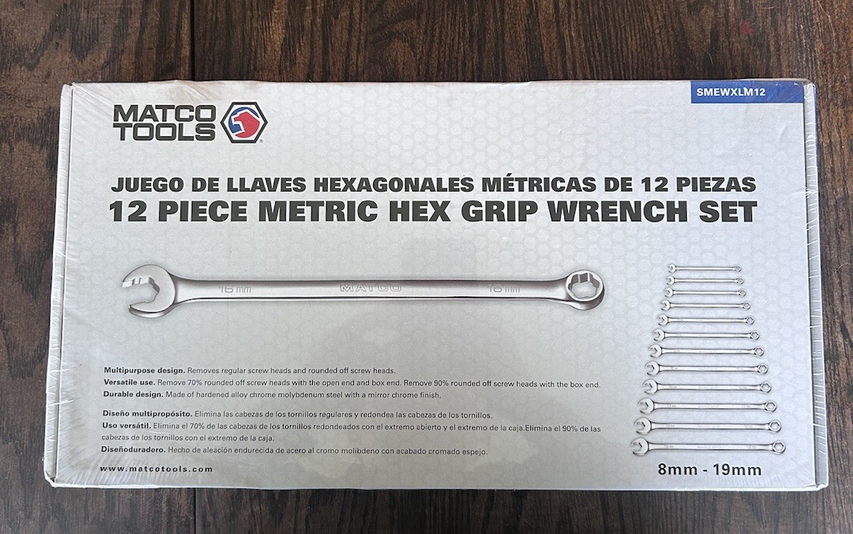 Matco Tools 12 PIECE Metric Hex Grip Wrench Set SMEWXLM12 8MM-19MM New