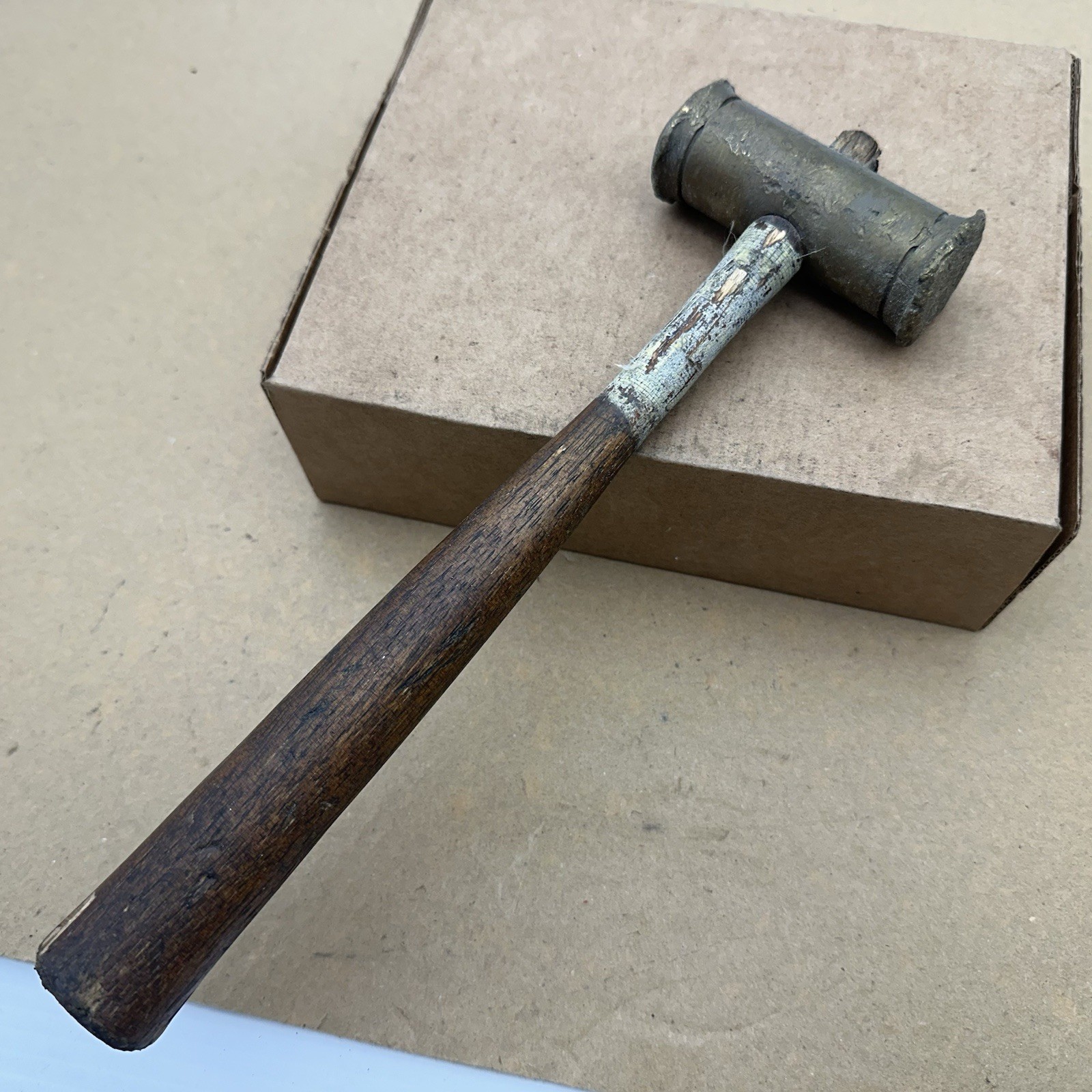 Snap-On Tools USA BH24 Brass Hammer – Double Sided – Flawed Wood Hickory Handle