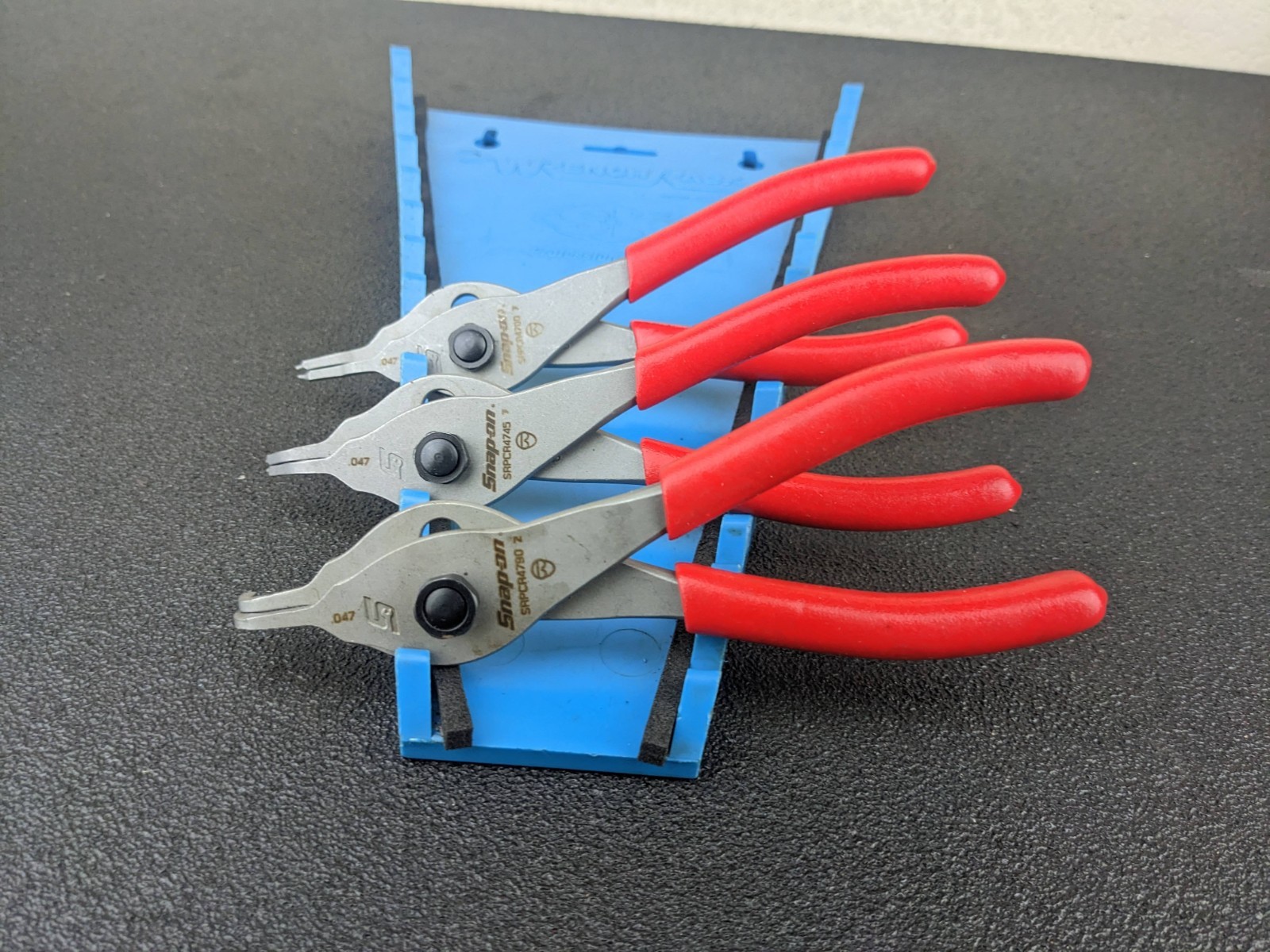 #bn400 Snap-on Tools USA NEW RED 12pc Master Snap Ring Pliers Set SRPCR1200FR