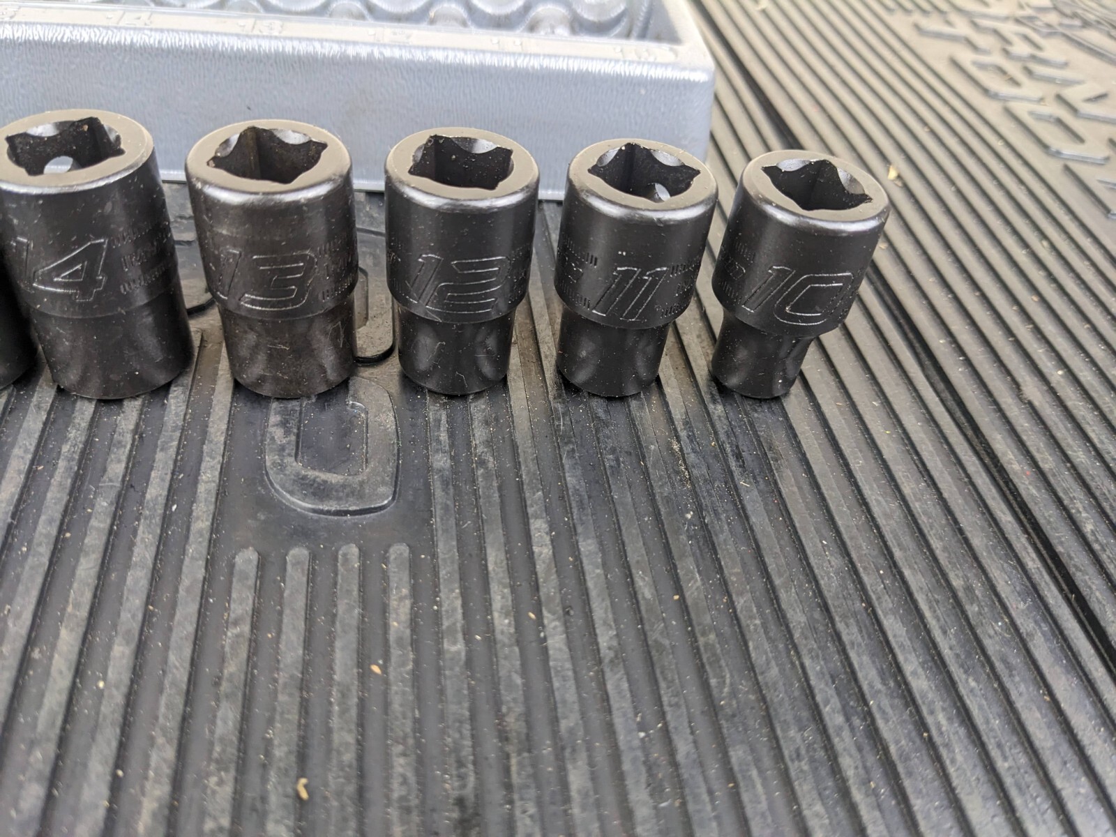 #bb249 Snap On 1/2″ drive 10 t0 19 mm 6-point Shallow Impact Socket Set 310IMMYA