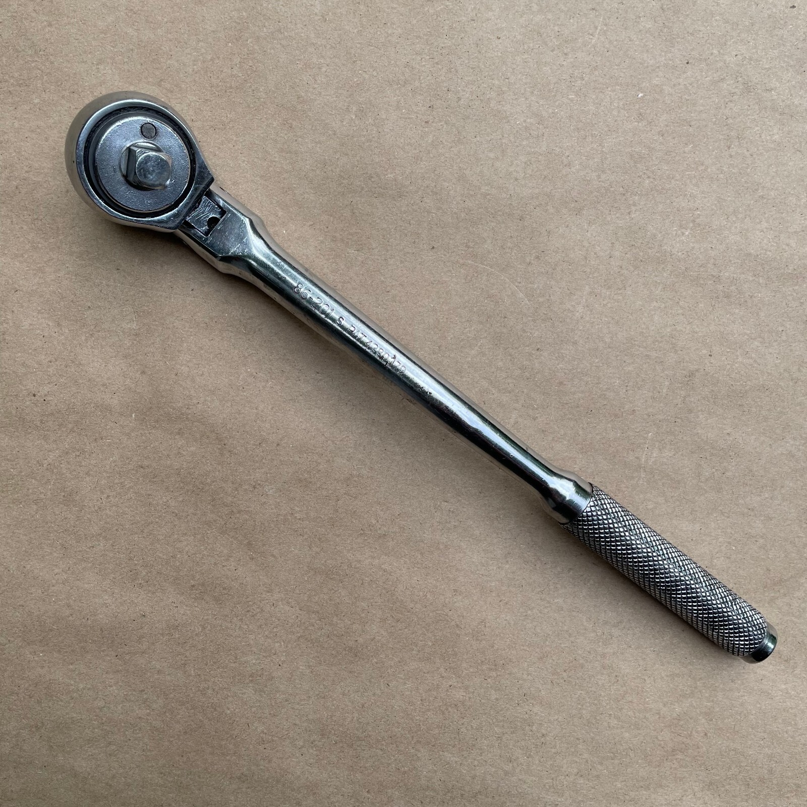 Vintage Stanley Workmaster Thumb Flip Drive Flex Ratchet 3/8″ Drive 86-201s USA