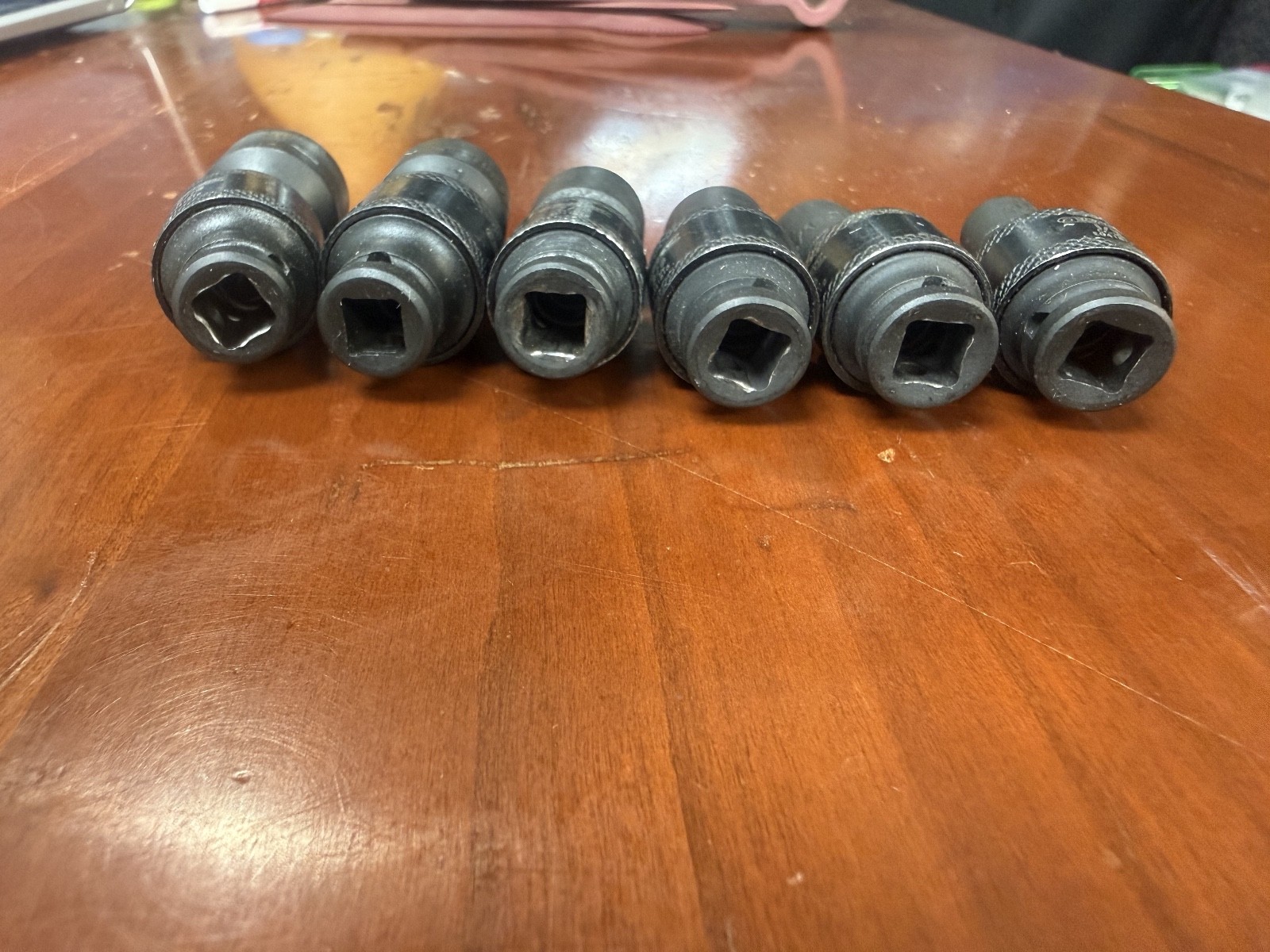 Expert 6 Pc 1/2″ Drive SAE Universal Swivel Impact Socket Set 1/4″ to 9/16″