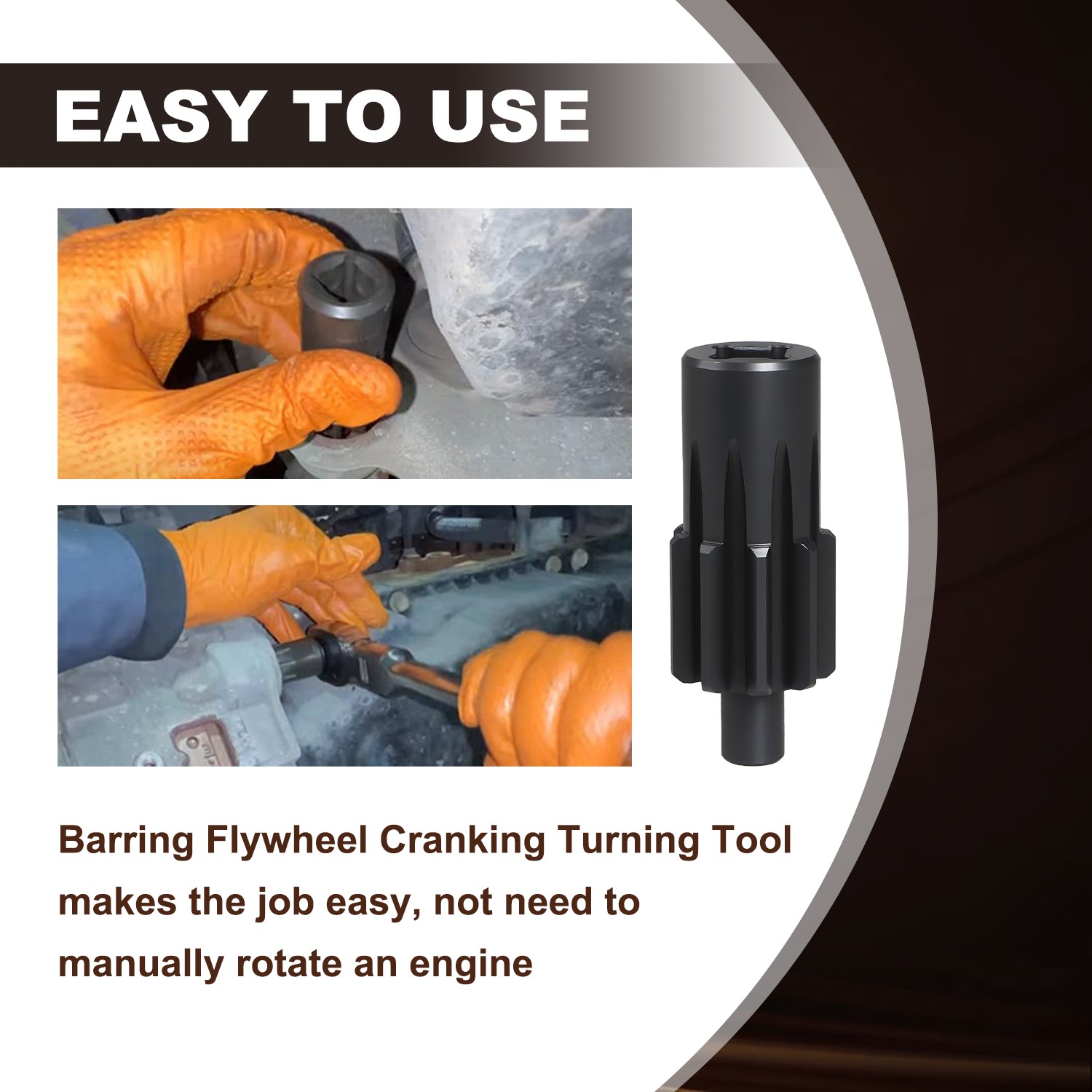 Engine Barring Flywheel Crank Turning Wrench Tool for Paccar Engine 1453158PE