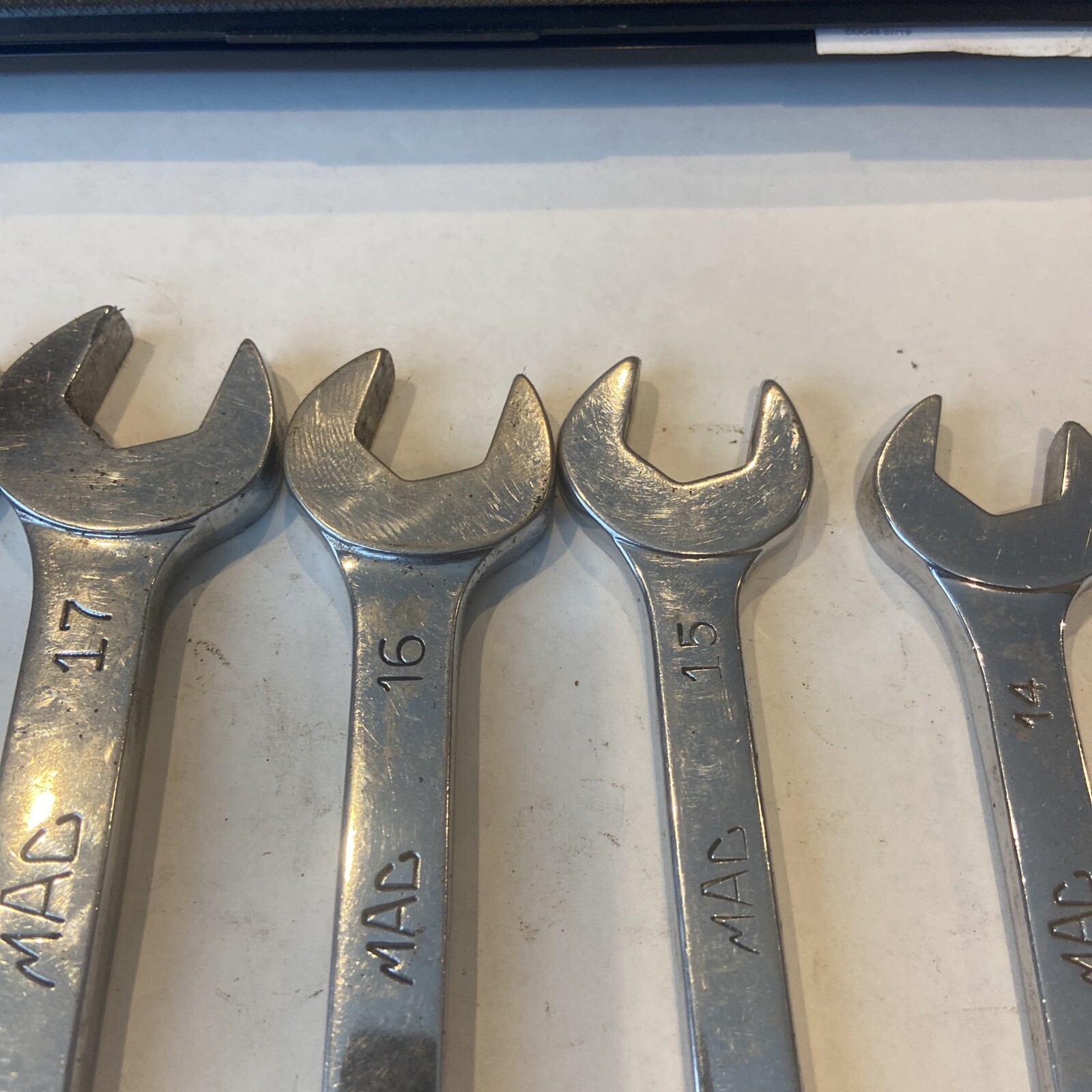 MAC TOOLS METRIC 12-POINT SHORT COMBINATION WRENCH SET 8pcs 12mm Thru 19mm