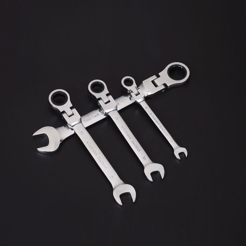 Flexible Ratchet Wrench 6-32mm Spanner Gear Ring Ratcheting Metric Flex Head