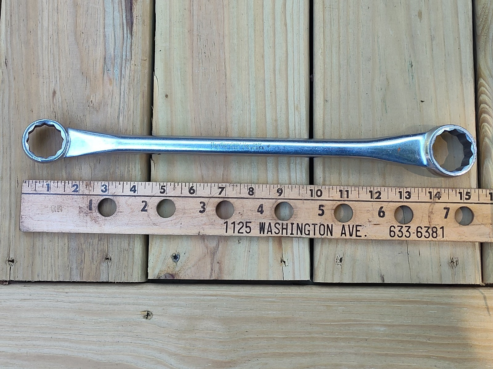 Blue Point XD-3440 12 Point Deep Box End Offset Wrench 1- 1/16 & 1- 1/4 USA