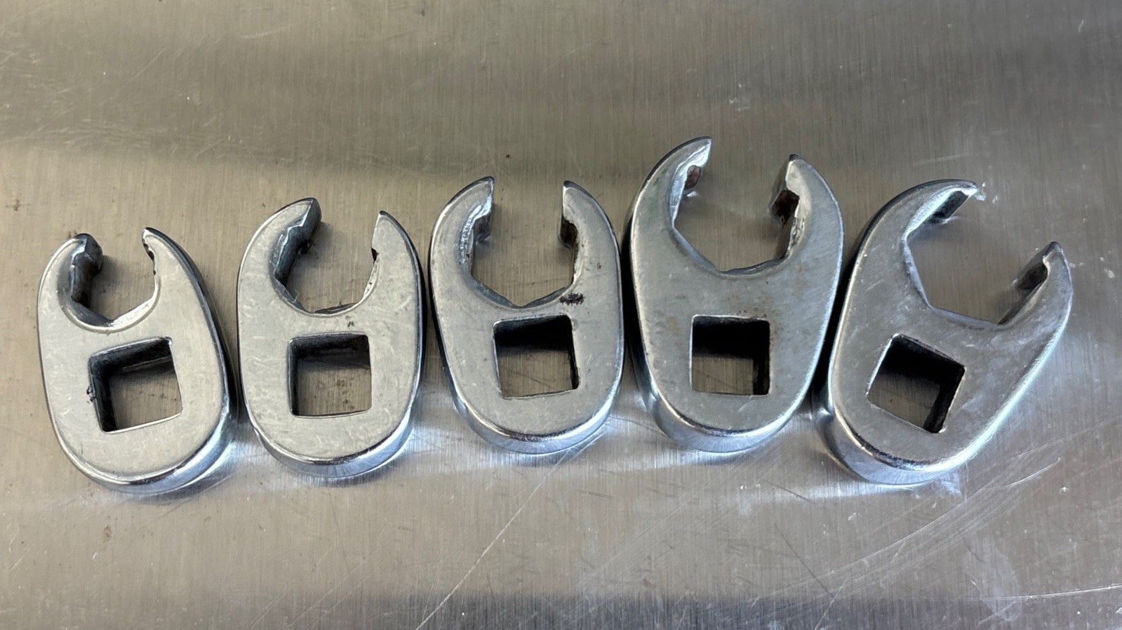 Snap-on Flare Nut Crowfoot Wrench Set (5) – 3/8” to 5/8” – FRH Series – USA