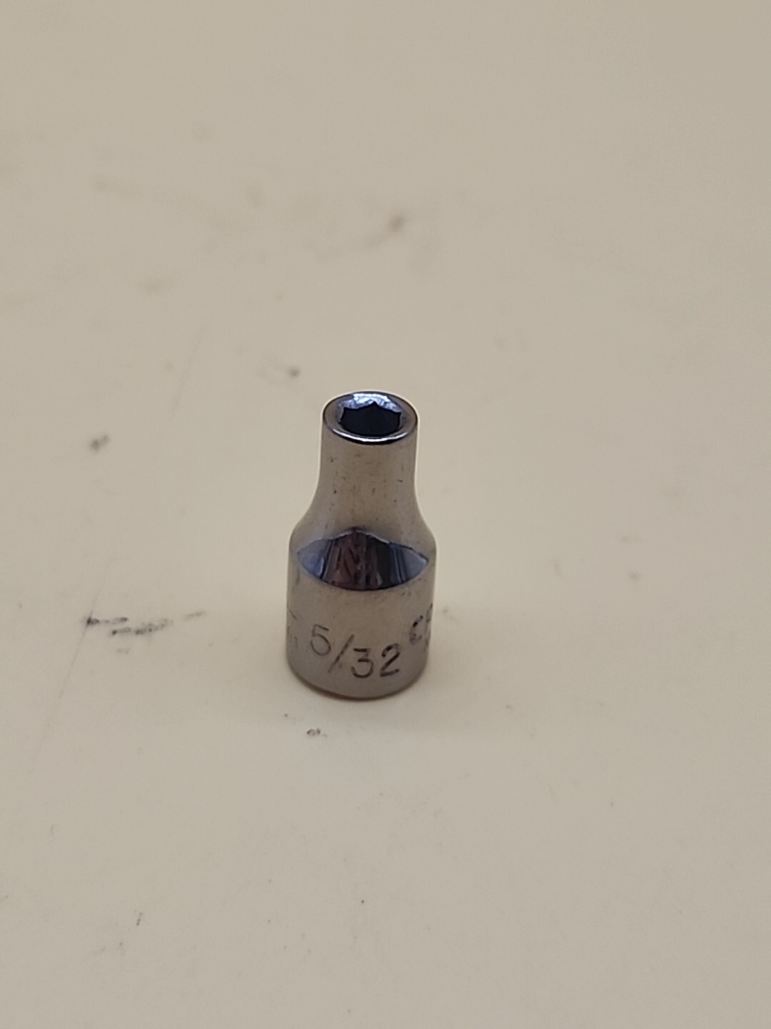 Craftsman Tools Vintage NEW 5/32″ 6 Point 1/4″ Drive Shallow Socket G2-43481 USA