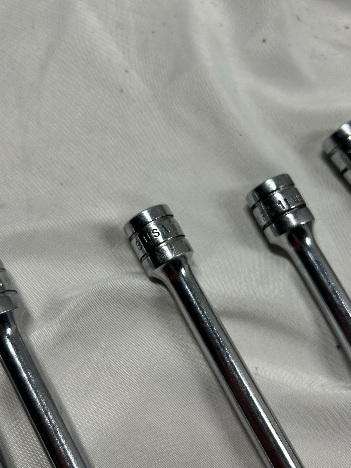 Snap-on 3/8″ Drive Extension Bar 5pc Set [owner Marks) 6”-8”-11”-18”
