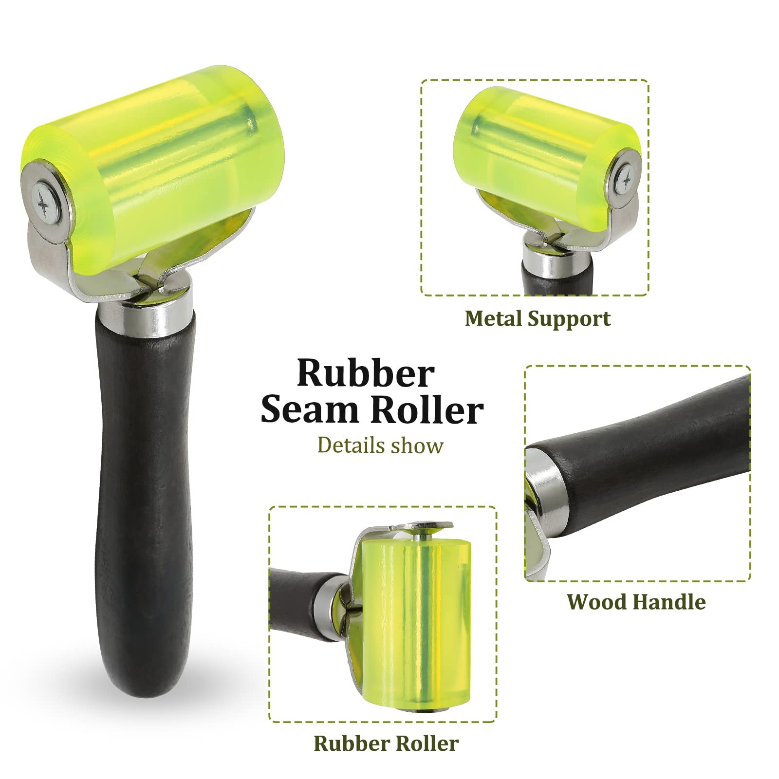2 Inch Automotive Sound Deadening Seam Roller Rubber Sound Deadener Application