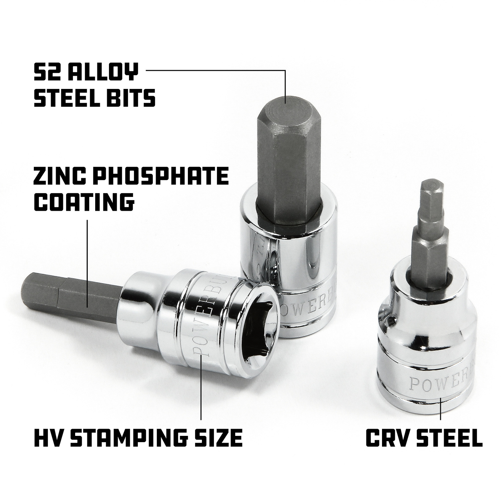 Powerbuilt 3/8 Inch Drive x 7/32 Inch Hex Bit Socket – 640350