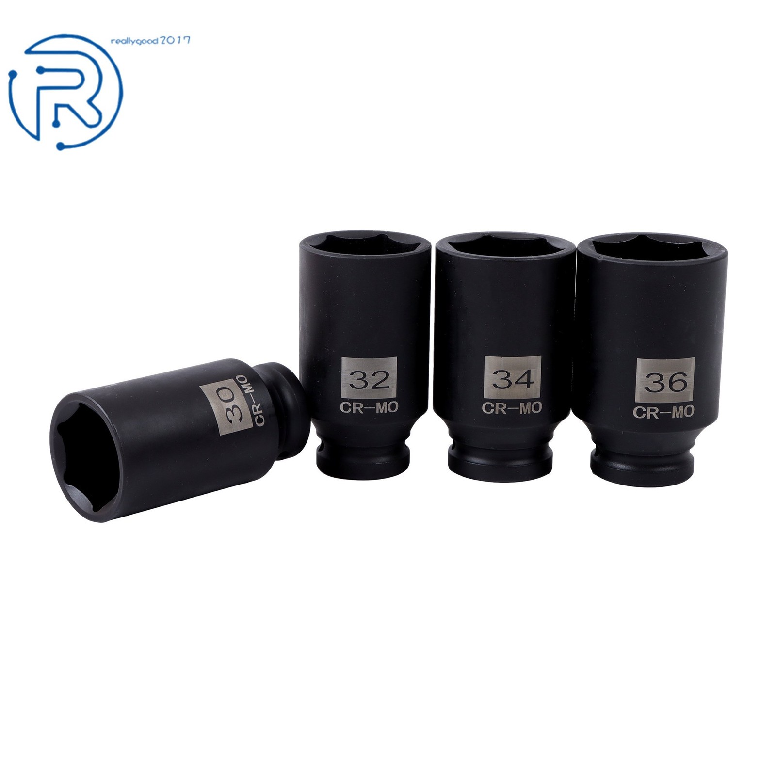 12 point 1/2″ Drive Deep Spindle Axle Nut Socket Set MM 30mm 32mm 34mm 36mm 4pcs