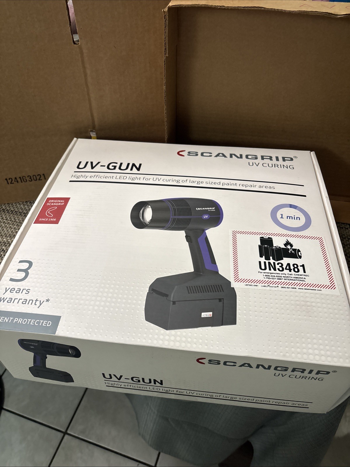 SCANGRIP UV-Gun LED Rechargeable Curing Light (03.5803US) Preowned