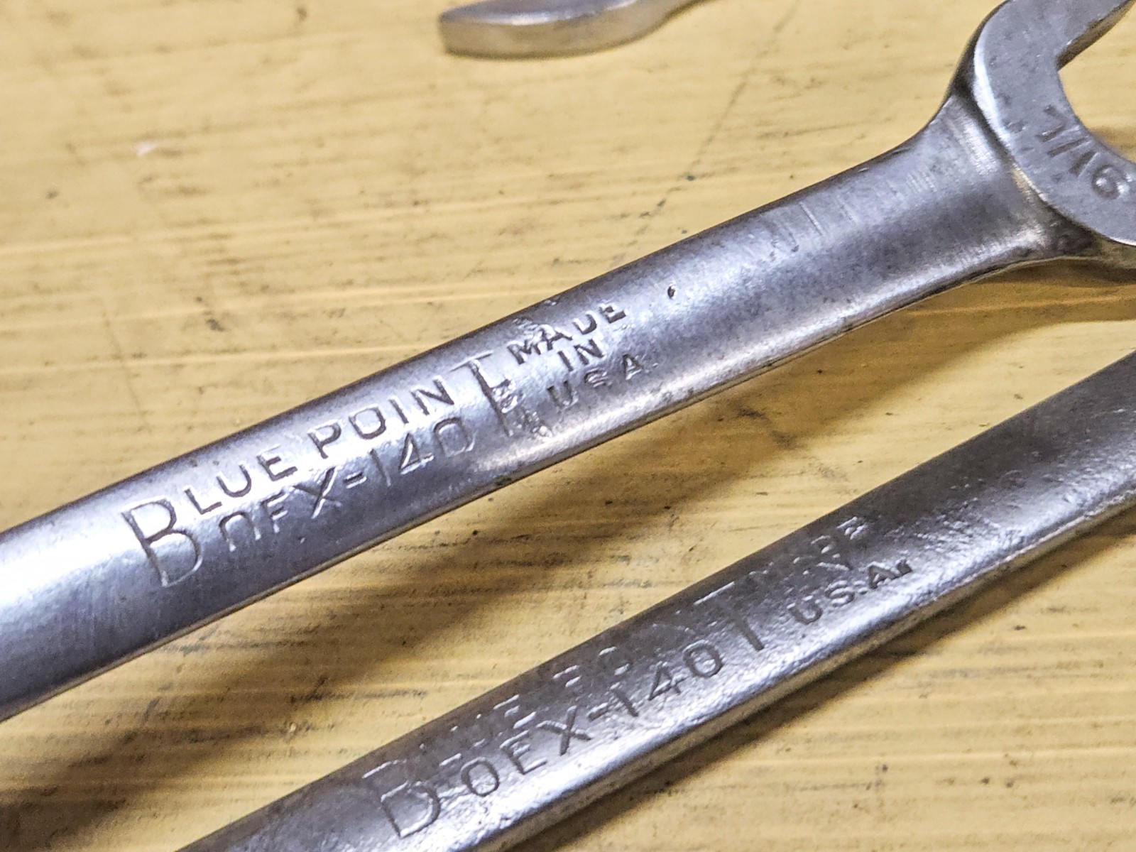 VINTAGE BLUE-POINT 16PC SAE OPEN END/COMBINATION WRENCH SET
