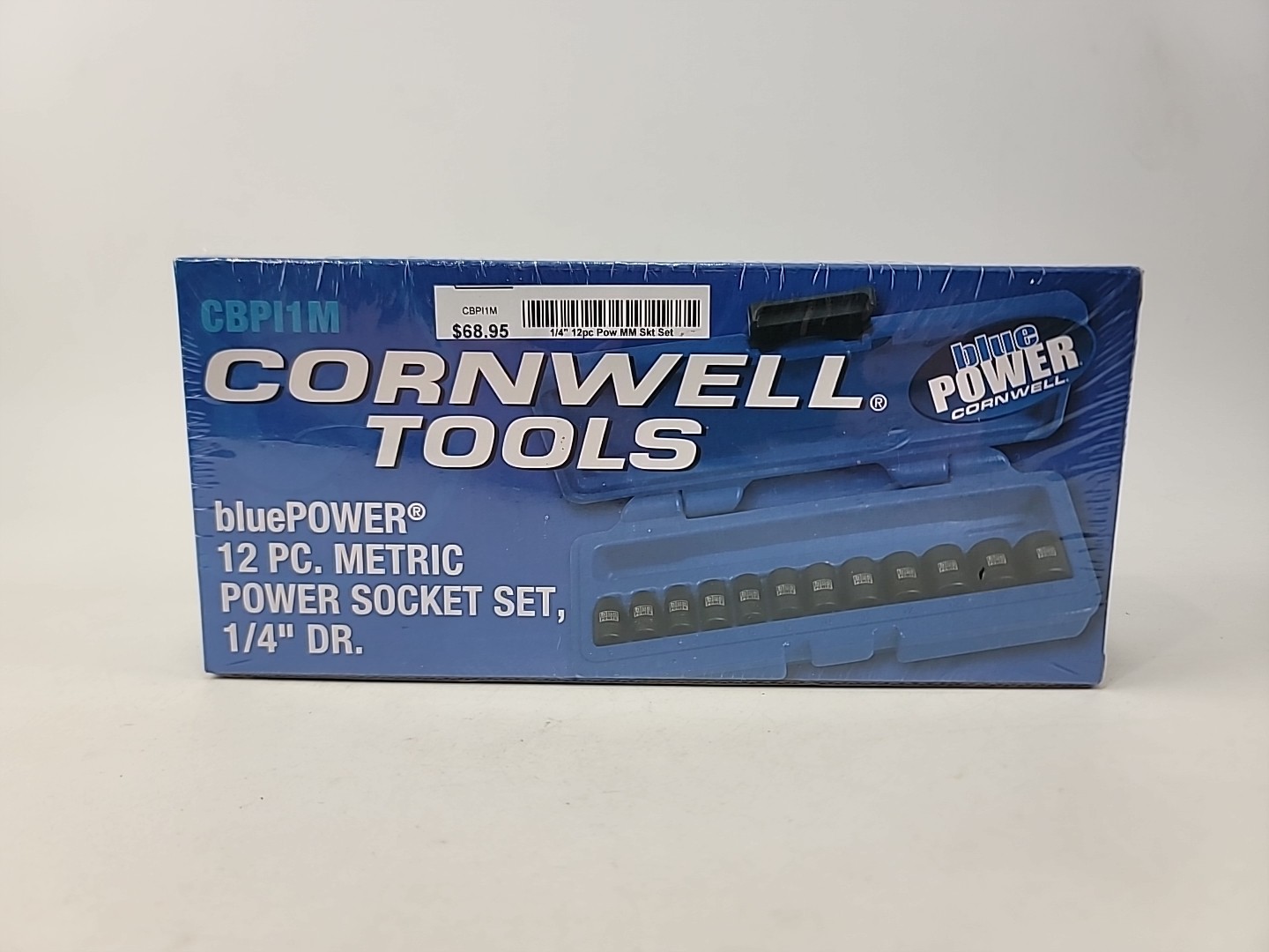Cornwell bluePOWER CBPI1M 12 Pc Metric Socket Set 1/4″ Dr 6-Point NEW SEALED!!!