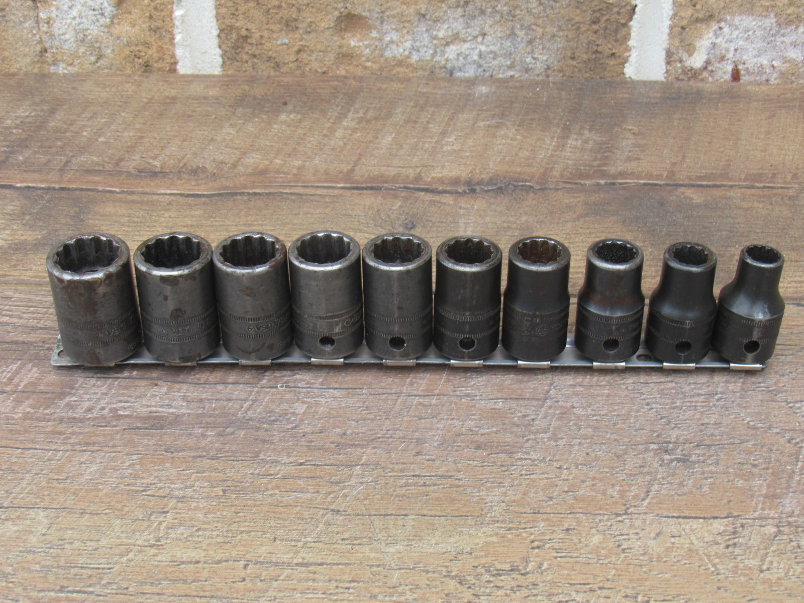 SNAP ON 10MM – 19MM 1/2″ DR METRIC 12 POINT SHALLOW IMPACT SOCKET IMDM100A – 190