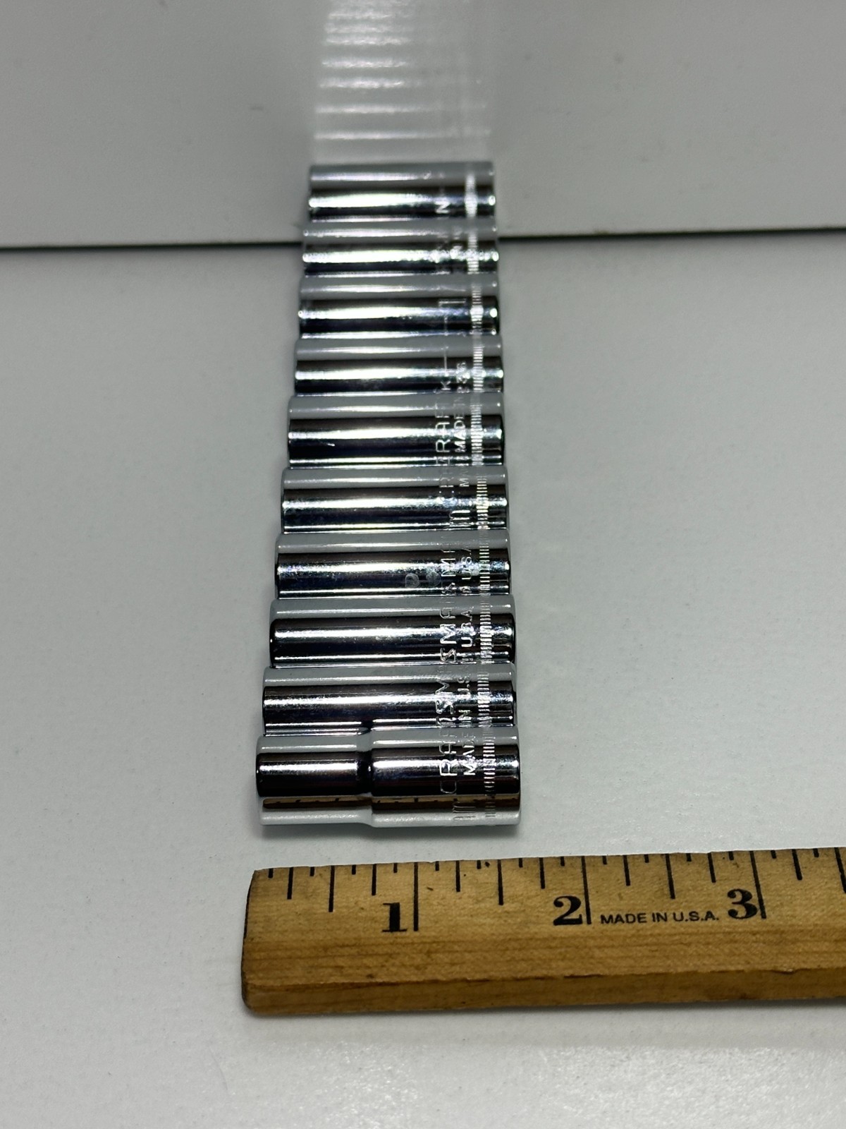 Craftsman USA 43239 GK (RARE) 10pc 3/8″ Drive Metric Mid-Length Socket Set 10-19