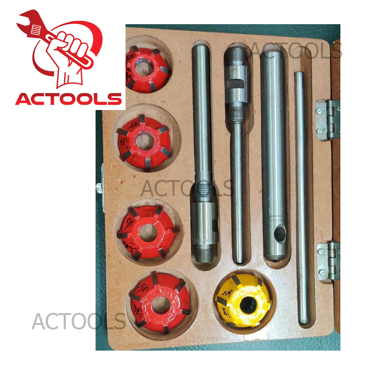 New Carbide Tipped Valve Seat Cutter 5 Pcs Set For Vintage & Modern Car & Bikes