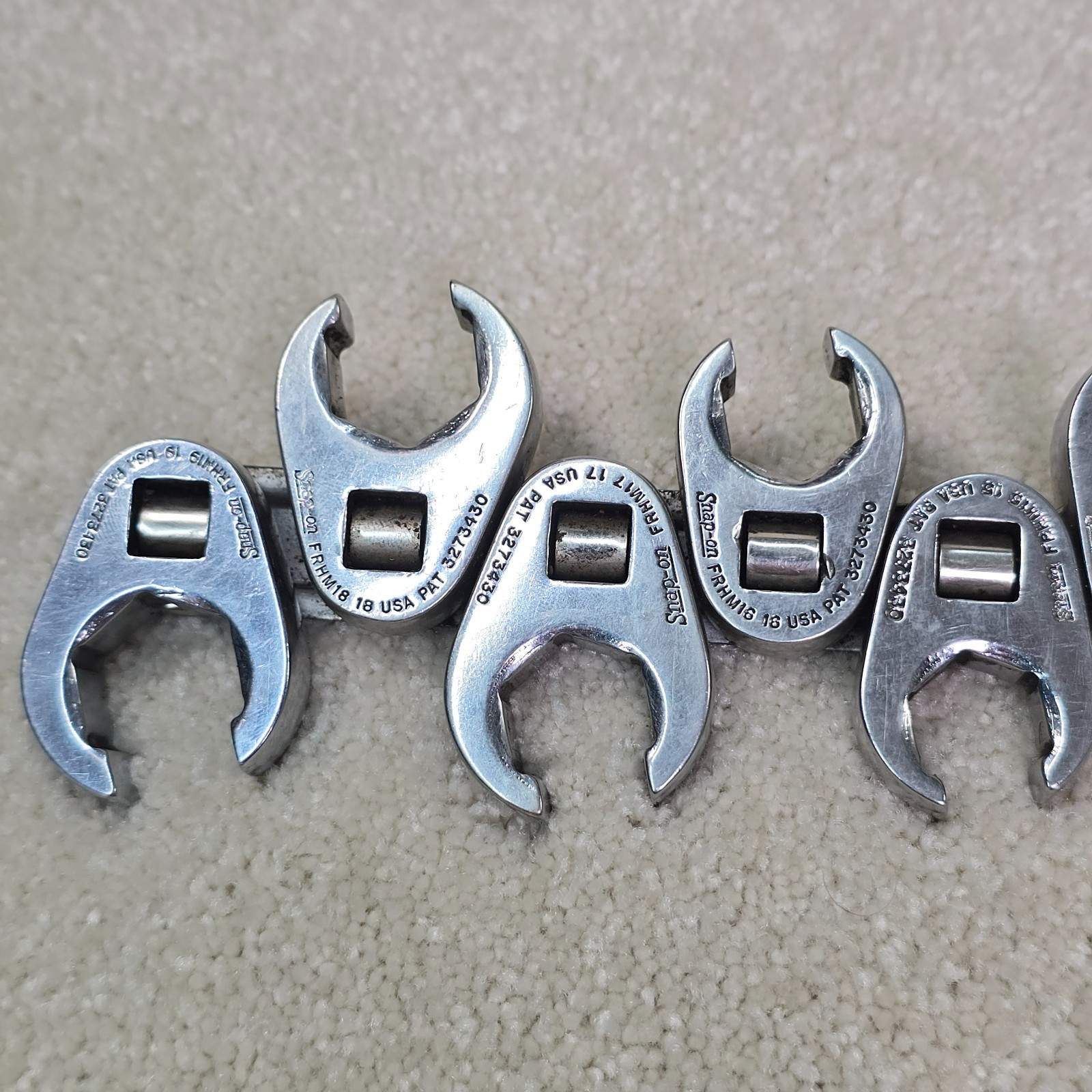 Snap-on 3/8″ Drive 6 Point Metric Flank Drive Flare Nut Crowfoot 9-19mm 11pc Set