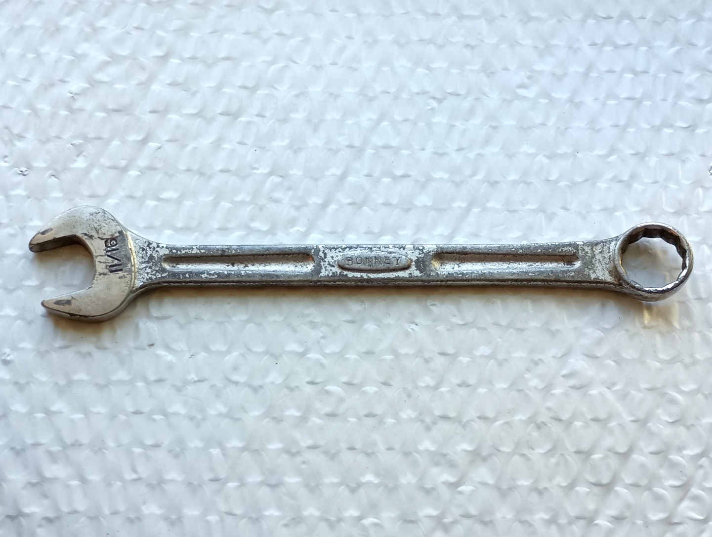 BONNEY TOOLS USA 1165, 11/16″ COMBINATION WRENCH, 8.2″ LONG, 12 POINT.