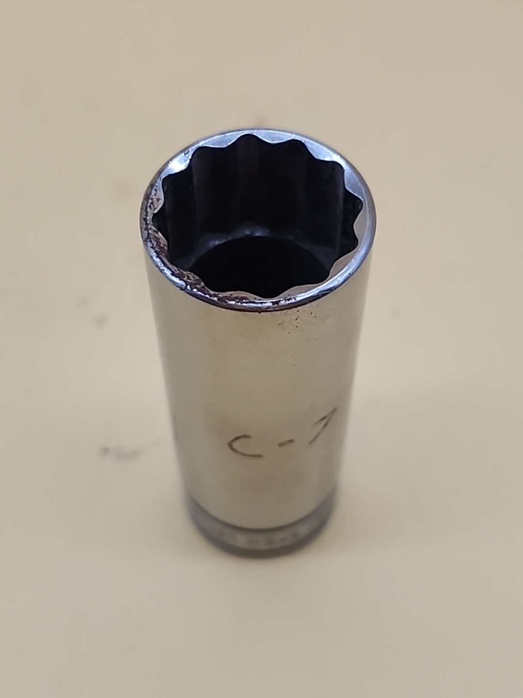 Snap-on Tools SF241 3/4″» 3/8″ Drive ~ SAE 12 Point Deep Chrome Socket USA