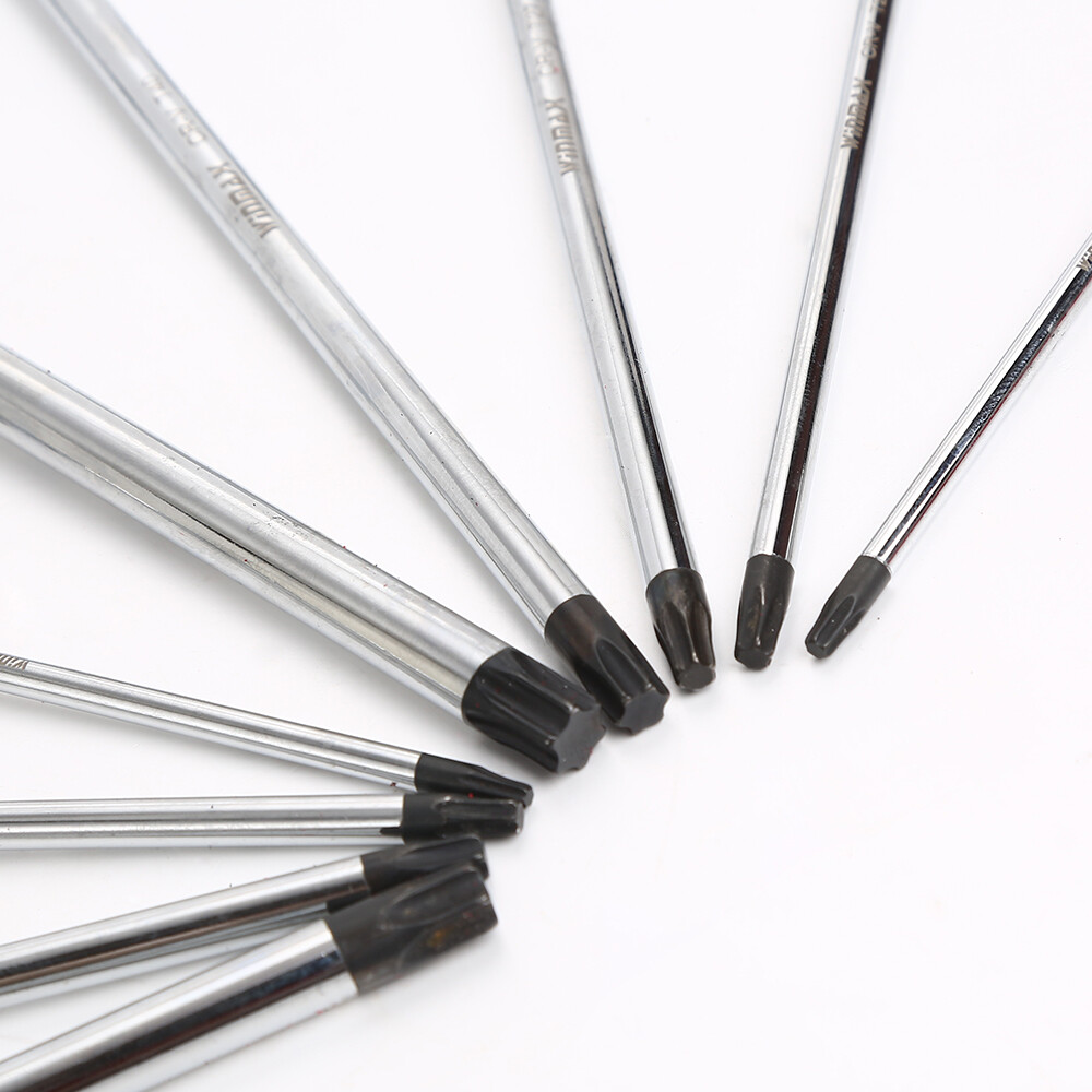 Torx Star T-Handle Hex Allen Key Wrench Set 9Pc Speed Sleeves Fast Spinning T10-