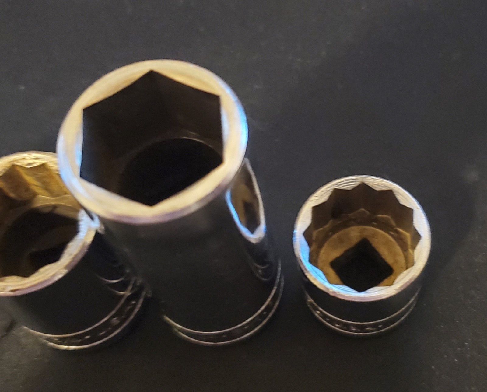 S K Tools 3/4″ Sockets 1/2″ & 3/8″ Drive Lot of 4