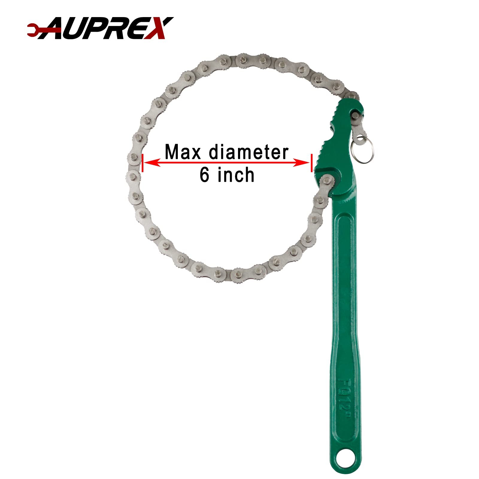 AUPREX 12 Inch Sturdy Carbon Steel Adjustable Heavy Duty Ratcheting Chain Oil…