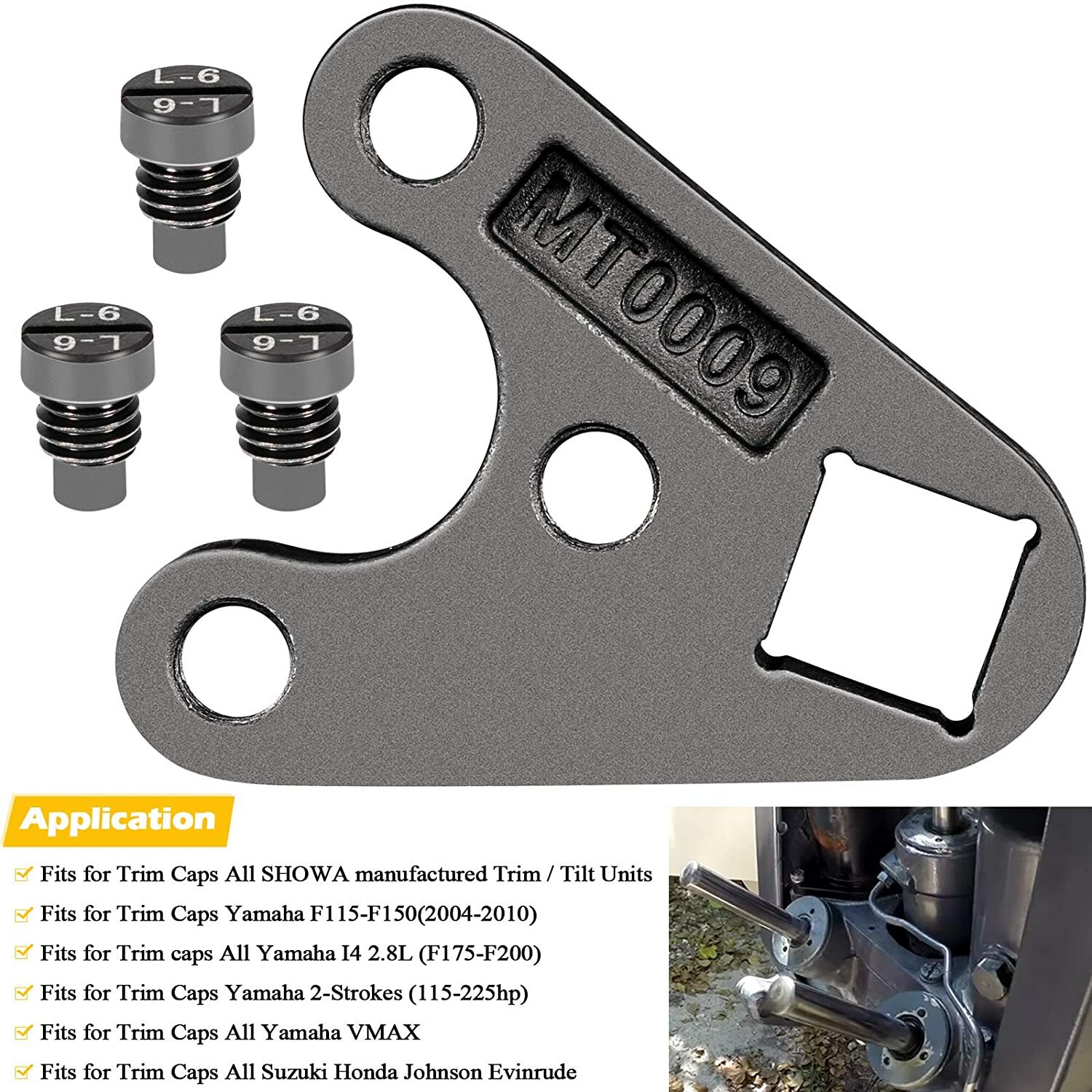 MT0006 Outboard Trim/Tilt Pin Wrench Cap Removal Tool for Yamaha Johnson Suzuki